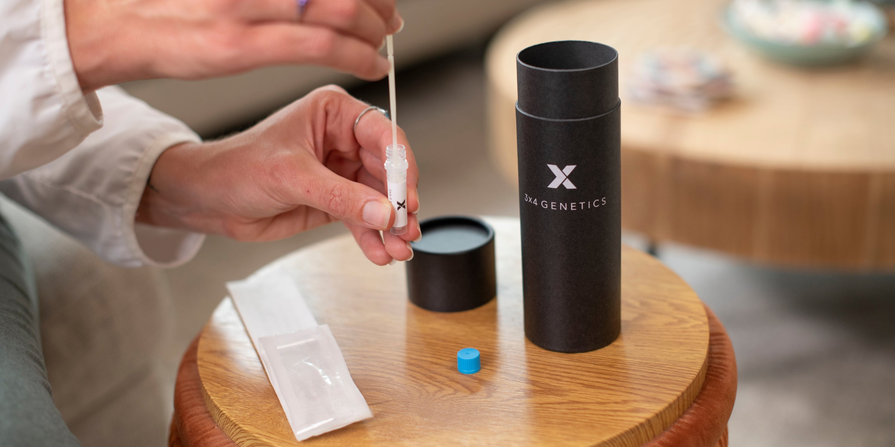 3X4 cheek swab kit for sample collection