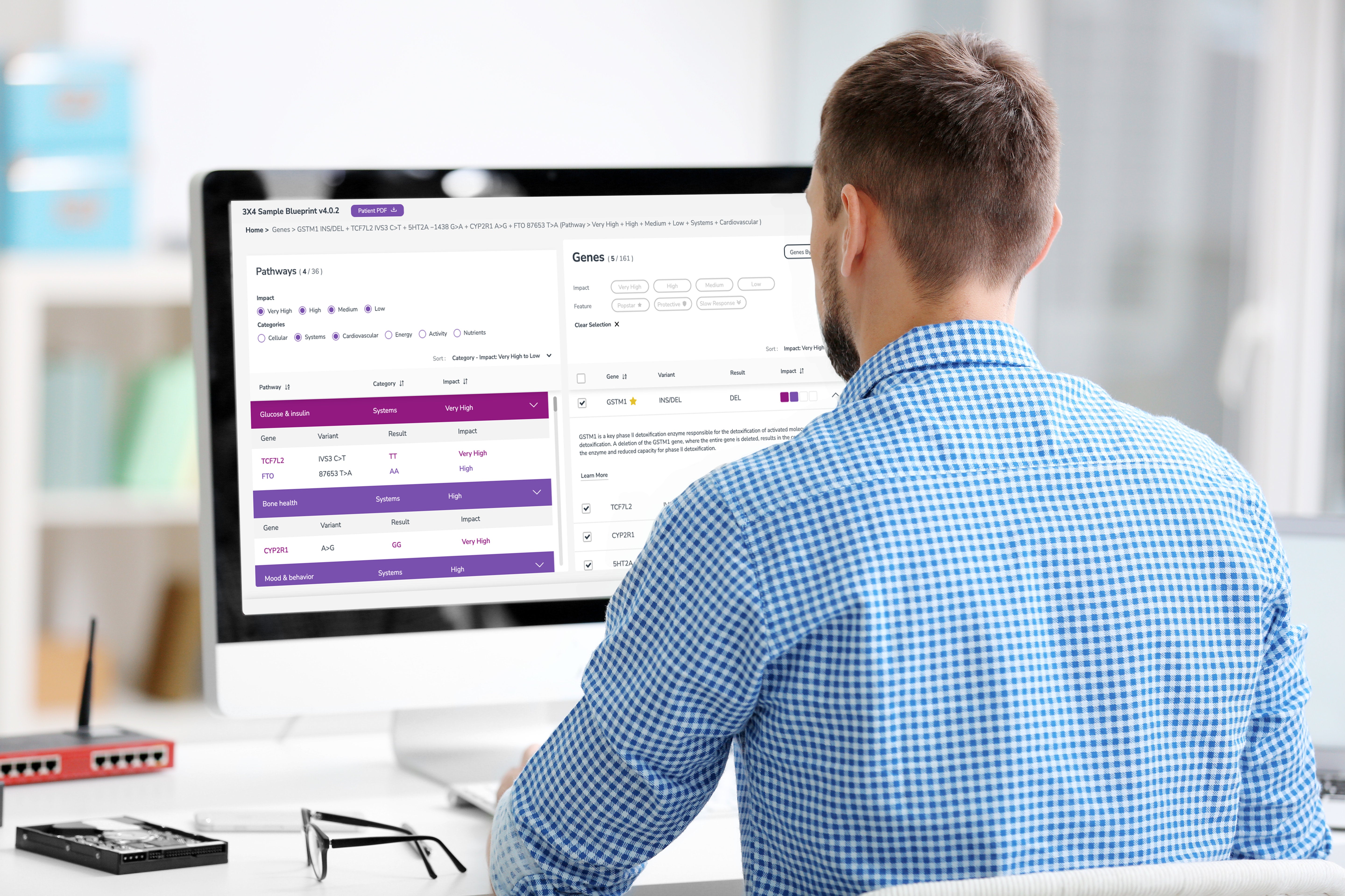 Interface of the Interactive Blueprint